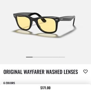 Rayban washed lenses